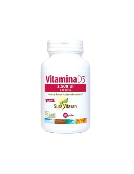 Vitamina D3 2.500Ui 120Perlas.
