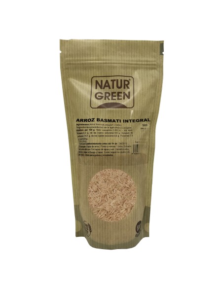 Arroz Basmati Integral Bio 500 Gr de Naturgreen