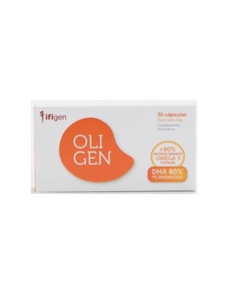 Oligen Dha 80% Tg Enzimatico 30 Cápsulas  Ifigen