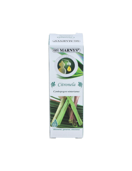 Aceite Esencial Alimentario De Citronella    Estuche Con Botella - 15 Ml Marnys