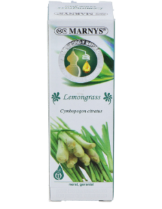 Aceite Esencial Alimentario De Lemongrass        Estuche Con Botella - 15 Ml Marnys