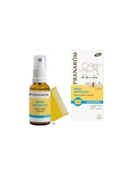 Aromapar Spray Antipiojos 30Ml. + Lendrera de Pranarom