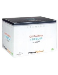Glutamina + D-Ribosa + Msm 15 Duplo  Sticks Prisma Natural