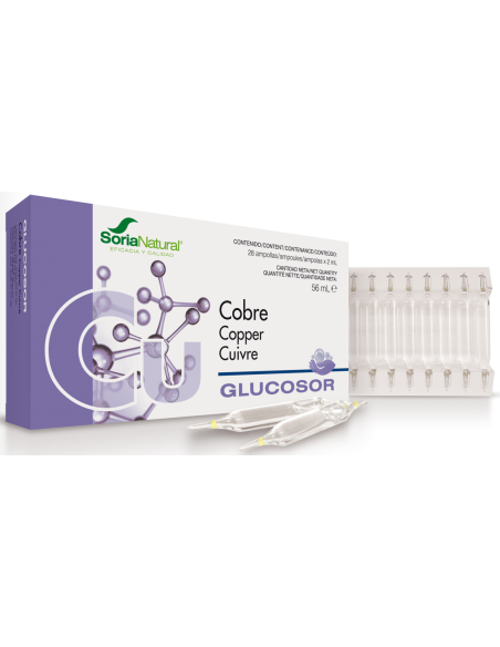 Glucosor Cobre 28 Ampollas de Soria Natural