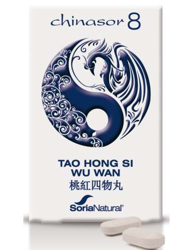 Chinasor 8 Tao Hong Si Wu Wan 30 Comprimidos de Soria Natural