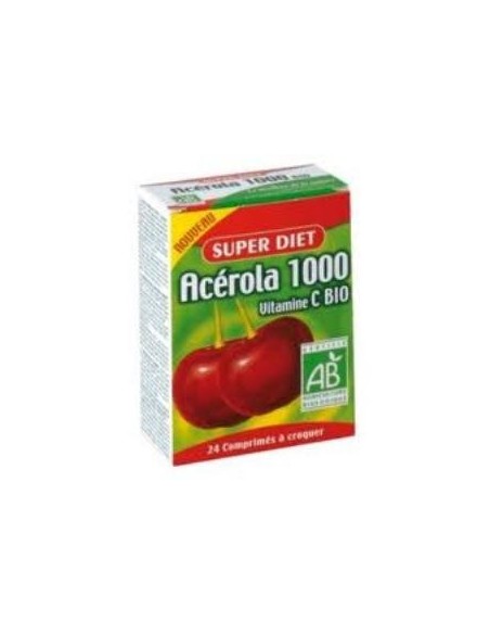 Acerola Bio 1000 24 ComprimidosMasticables de Super Diet