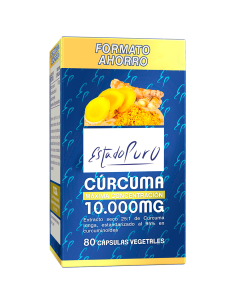 Curcuma 10.000Mg. 80Cap. Estado Puro de Tongil