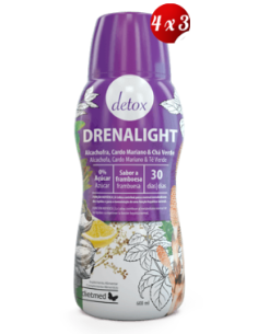Pack 4x3 uds Drenalight Detox Solución Oral 600 Ml De Dietmed