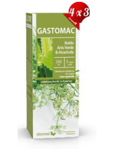 Pack 4x3 uds Gastomac Solución 250 Ml De Dietmed
