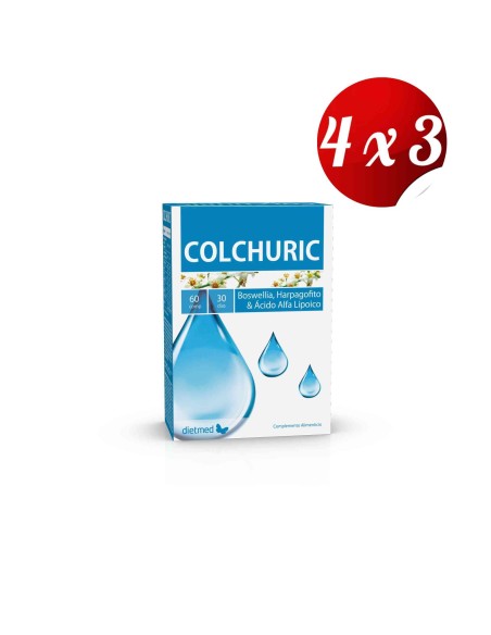 Pack 4x3 uds Colchuric  60 Comprimidos De Dietmed