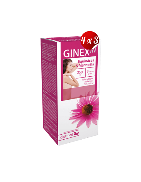 Pack 4x3 uds Ginexin Solución Oral 250 Ml De Dietmed