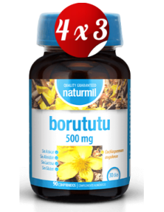 Pack 4x3 uds Borututu 500 Mg  90 Comprimidos De Dietmed