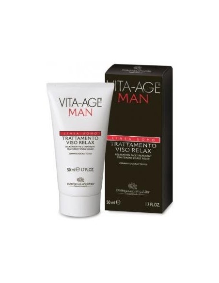 Vita-Age Uomo Tratamiento Facial Relajante 50 Mililitros Bottega Di Lungavita