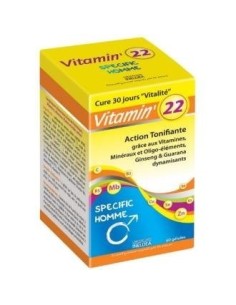 Vitamin 22 Vitaminas-Oligo-Plantas Hombre 60 Cápsulas  Ineldea