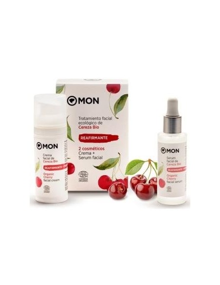 Pack Crema + Serum Facial Reafirmante De Cereza Bio de Mondeconatur