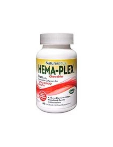 Hema-Plex Masticable 60 Comprimidos de Natures Plus