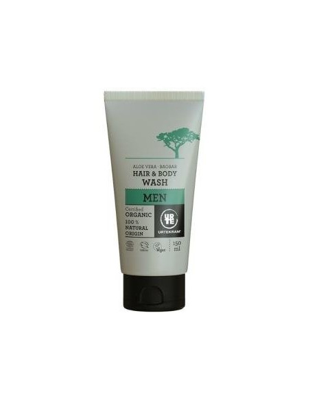 Champu Gel Aloe-Baobab Men 150 Mililitros Eco Vegan Urtekram
