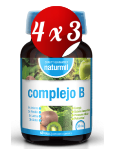 Pack 4x3 uds Complejo B Perlas 60 Comprimidos De Dietmed