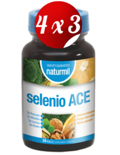Pack 4x3 uds Selénio Ace Perlas 30 Capsulas De Dietmed