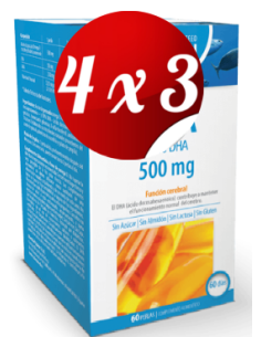 Pack 4x3 uds Dha 500 Mg  Perlas  60 Capsulas De Dietmed