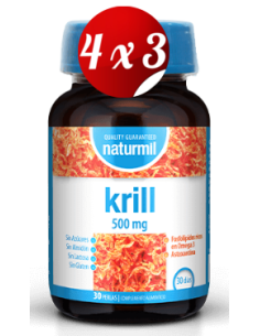 Pack 4x3 uds Krill 500 Mg Perlas 30 Capsulas De Dietmed