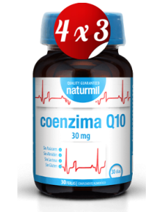 Pack 4x3 uds Coenzima Q10 100 Mg  60 Capsulas De Dietmed