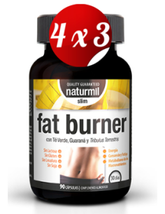 Pack 4x3 uds Fat Burner Slim  90 Capsulas De Dietmed