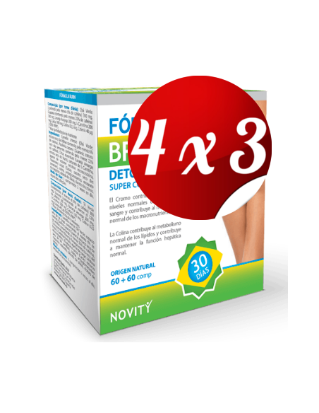 Pack 4x3 uds Fórmula Brasileira  60+60 Comprimidos De Dietmed