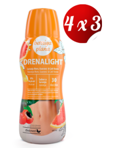 Pack 4X3 Drenalight Befirm Sabor Piña 600Ml. de Dietmed.
