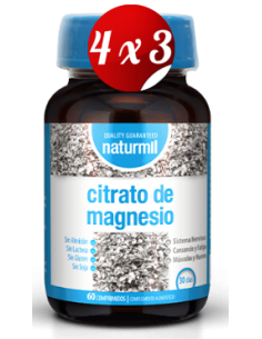 Pack 4x3 uds Citrato De Magnesio60 Comprimidos De Dietmed
