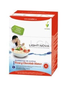 Pack 3X2 Light Nova Porridge Fresa 6S Sobres de Novadiet.