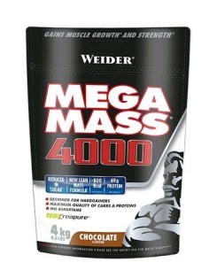 Weider Mega Mass 4000 Chocolate Bag (Nueva Formula) 4 kg