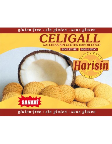 Galletas Celigall Sabor Coco 150 gramos de Sanavi