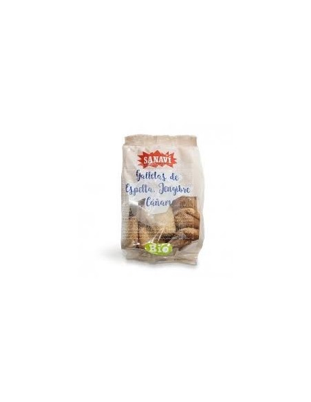 Galleta De Espelta Jengibre Y Cañamo 200 gramos Bio de Sanavi