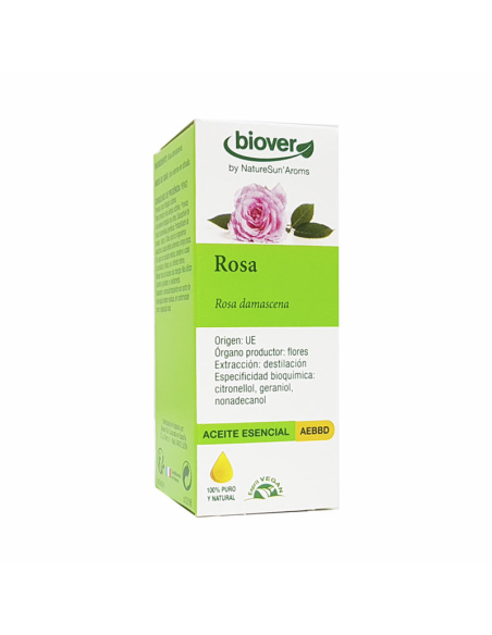 Ae Rosa Damascena Rosa 1 Ml Pura No Diluida 1 Ml de Biover