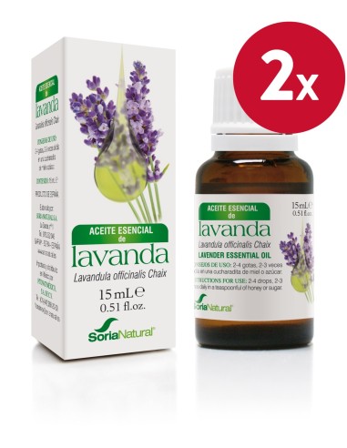 Pack de 2 ud Aceite Esencial de Lavanda 15 ml de Soria Natural