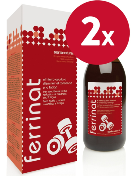Pack de 2 ud Ferrinat Jarabe 250Ml. de Soria Natural