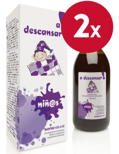 Pack de 2 ud A Descansar Niños Jarabe 150Ml. de Soria Natura