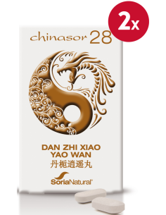 Pack de 2 ud Chinasor 28 Dan Zhixiao Yao Wan 30 Comprimidos de Soria Natural