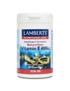 Pack de 2ud Vitamina E 400Ui 180Cap. de Lamberts