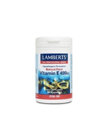 Pack de 2ud Vitamina E 400Ui 180Cap. de Lamberts