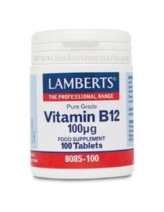 Pack de 2ud Vitamina B12 100 Mcg. 100  Comprimidos de Lamber