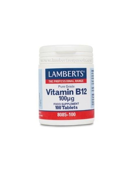 Pack de 2ud Vitamina B12 100 Mcg. 100  Comprimidos de Lamber