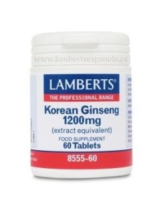 Pack de 2ud Ginseng Coreano 1200Mg. 60Cap. de Lamberts
