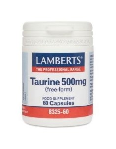 Pack de 2ud Taurina 500 Mg. 60 Cap. de Lamberts