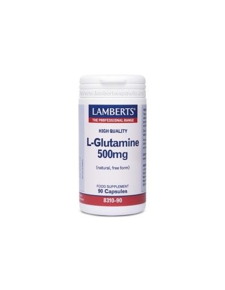 Pack de 2ud L-Glutamina 500 Mg. 90 Cap. de Lamberts