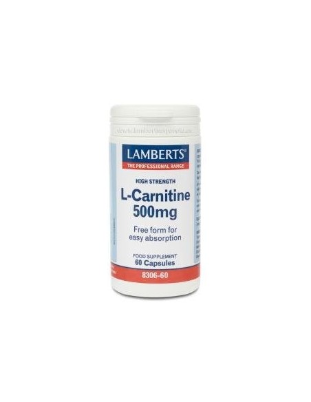 Pack de 2ud L-Carnitina 500 Mg. 60 Cap. de Lamberts