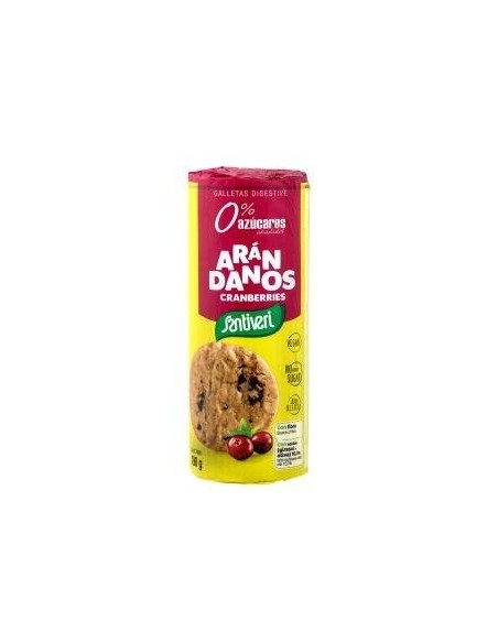 Galletas Digestive Arandanos 0% Azucares 190 Gramos Santiveri