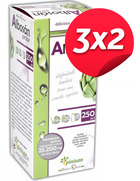 Pack 3x2 Albosan Jarabe 250Ml. de Pinisan