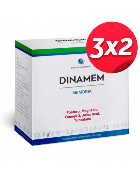 Pack 3x2 Dinamem 20 Viales de Dinadiet